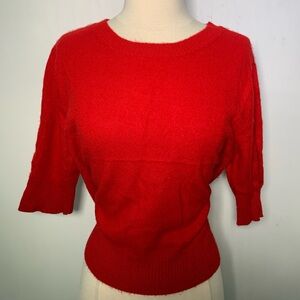 Vintage Apostrophe Cashmere short sleeves sweater Red size M